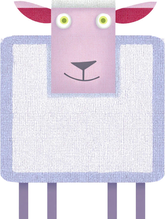 Cute Cartoon Sheep V4 Vinyl Car Decal Sticker – Waterproof & UV-Resistant 