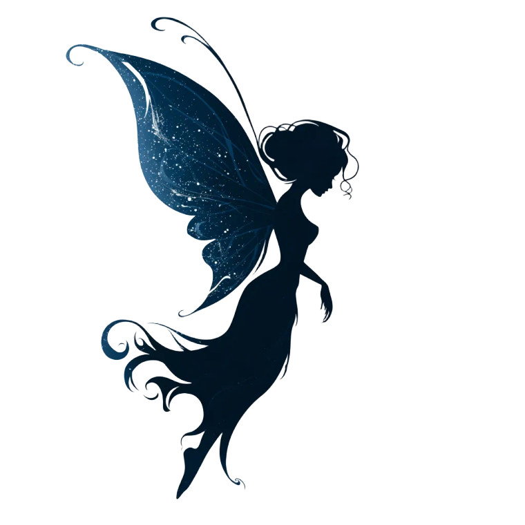 Fairy Logo Vinyl Car Decal Sticker – Waterproof & UV-Resistant 