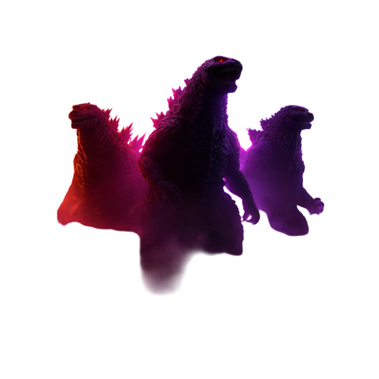 Godzillas In Cyberpunk Vinyl Car Decal Sticker – Waterproof & UV-Resistant 