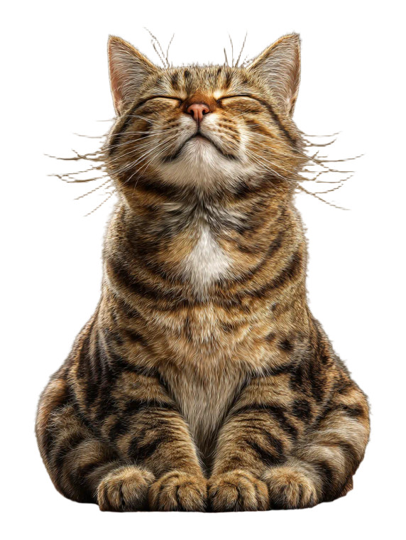 Yoga Cat V3 Vinyl Car Decal Sticker – Waterproof & UV-Resistant 