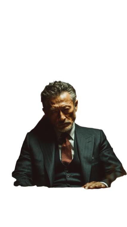 Chinese Boss Portrait Vinyl Car Decal Sticker – Waterproof & UV-Resistant 