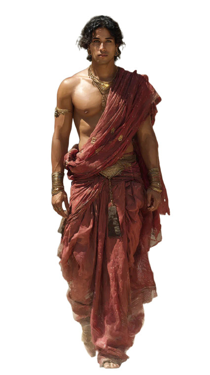 Ancient Indian Prince Vinyl Car Decal Sticker – Waterproof & UV-Resistant 