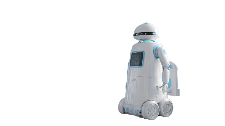 Healthcare Robot Vinyl Car Decal Sticker – Waterproof & UV-Resistant 