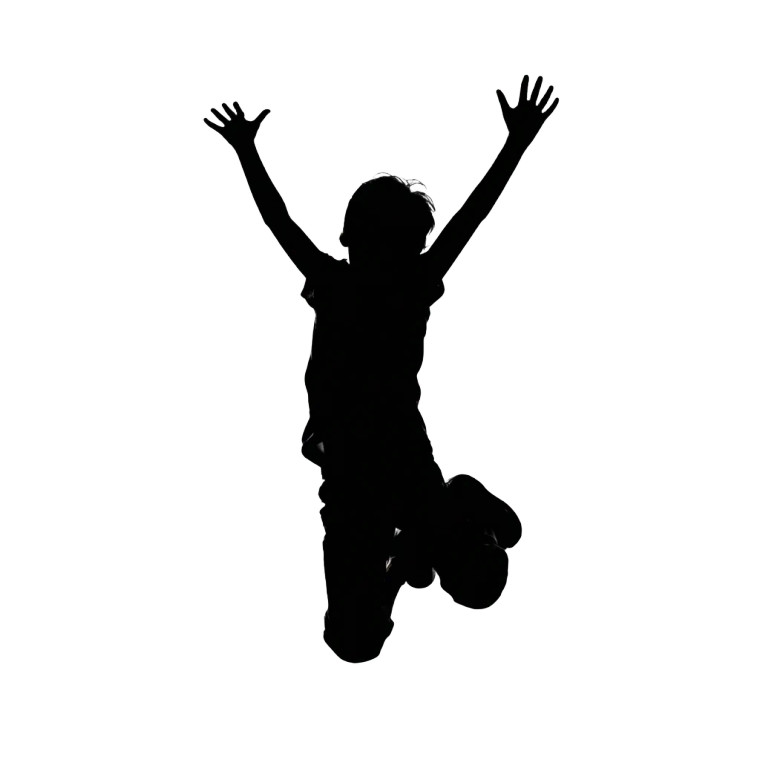 Jumping Boy Silhouette Vinyl Car Decal Sticker – Waterproof & UV-Resistant 