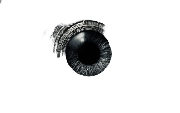 Mechanical Robot Eye V2 Vinyl Car Decal Sticker – Waterproof & UV-Resistant 