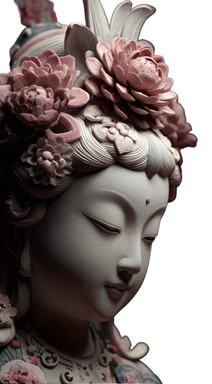 Dunhuang-Style Figure Vinyl Car Decal Sticker – Waterproof & UV-Resistant 