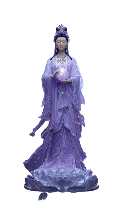 Serene Bodhisattva V2 Vinyl Car Decal Sticker – Waterproof & UV-Resistant 