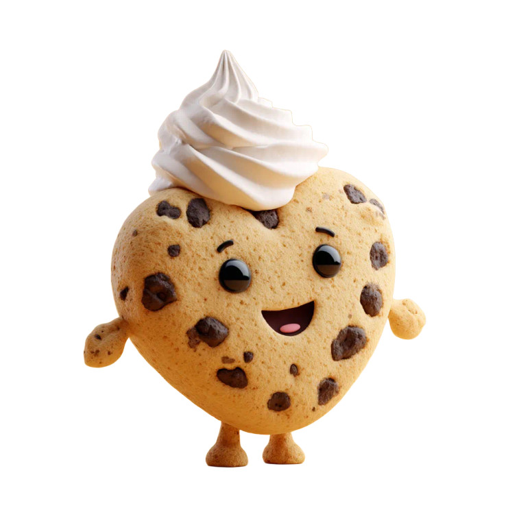 Cheerful Cookie Character Vinyl Car Decal Sticker – Waterproof & UV-Resistant 