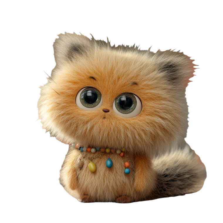 Fluffy Retro Cats Vinyl Car Decal Sticker – Waterproof & UV-Resistant 