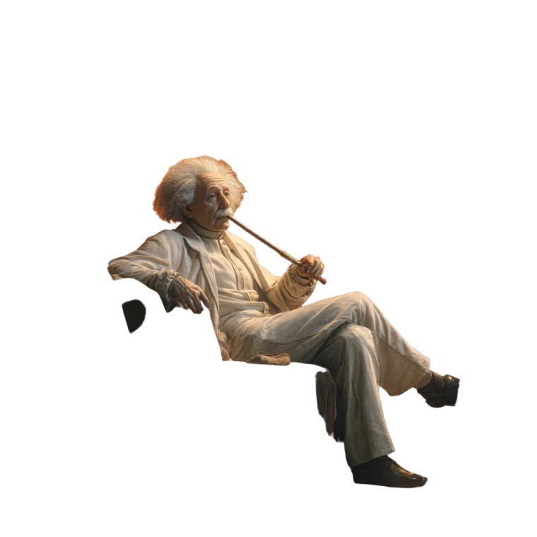 Einstein Smoking Hookah Vinyl Car Decal Sticker – Waterproof & UV-Resistant 