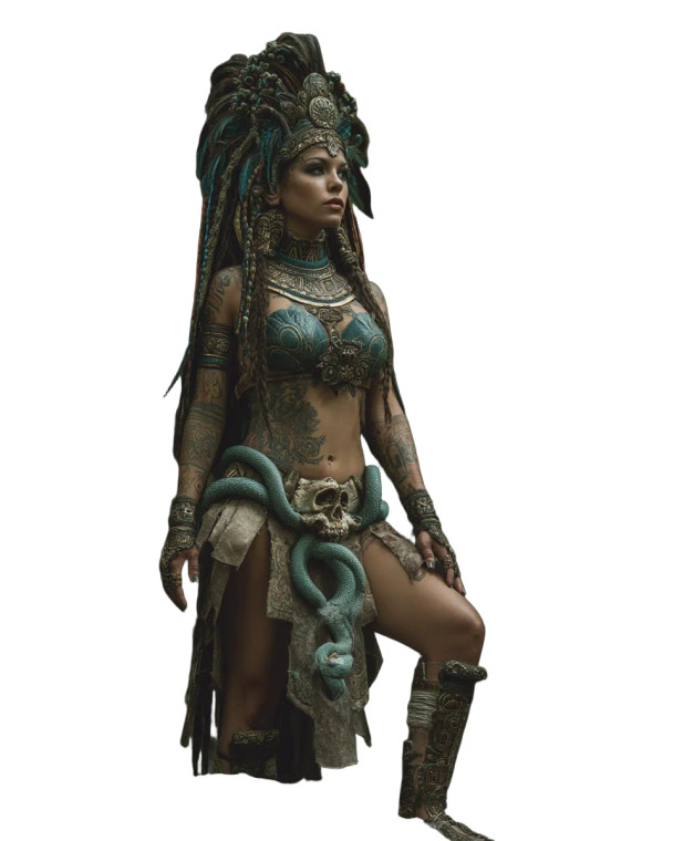 Coatlicue Deity V2 Vinyl Car Decal Sticker – Waterproof & UV-Resistant 