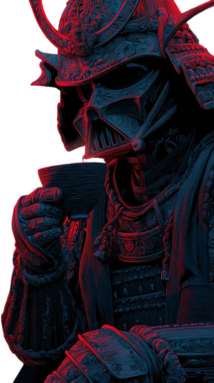Darth Vader Samurai V2 Vinyl Car Decal Sticker – Waterproof & UV-Resistant 