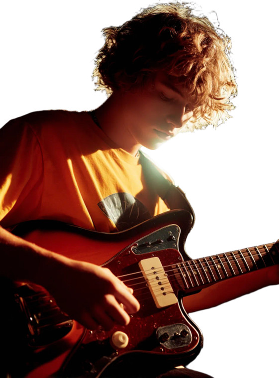 Guitar Playing Close-Up Vinyl Car Decal Sticker – Waterproof & UV-Resistant 