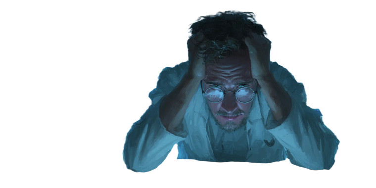 Frazzled Scientist Vinyl Car Decal Sticker – Waterproof & UV-Resistant 