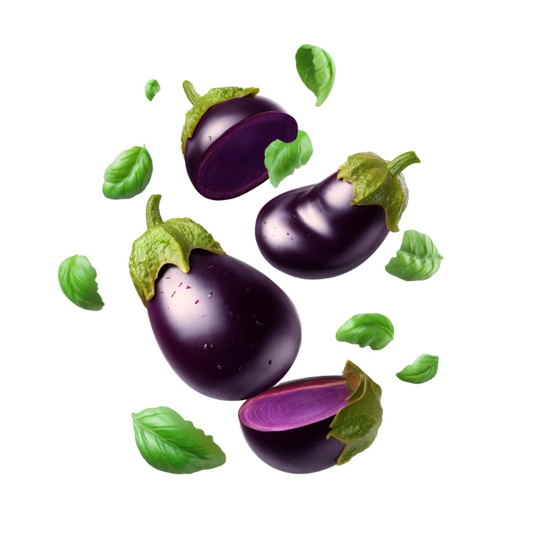 Falling Eggplant Vinyl Car Decal Sticker – Waterproof & UV-Resistant 