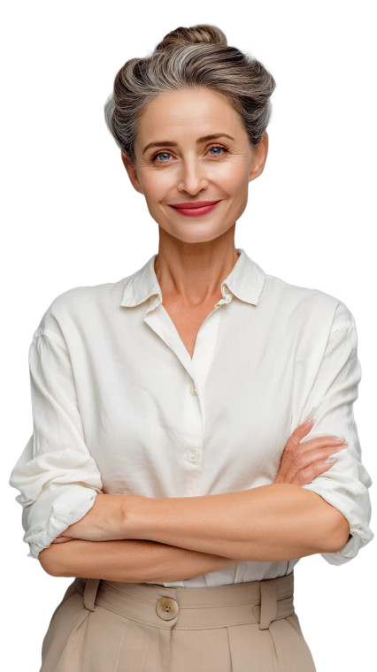 Confident Mature Woman V2 Vinyl Car Decal Sticker – Waterproof & UV-Resistant 