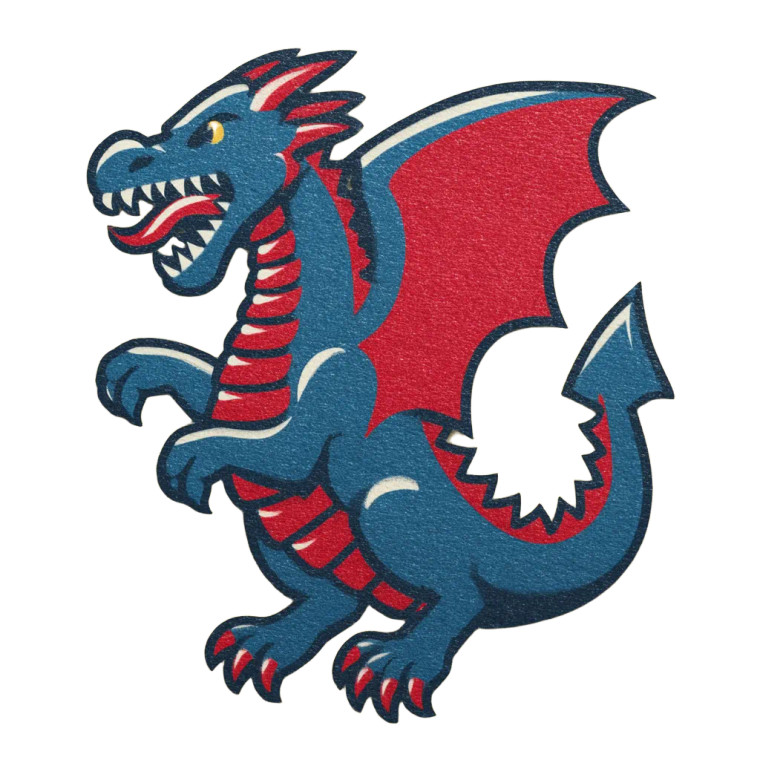 Cartoon Dragon V2 Vinyl Car Decal Sticker – Waterproof & UV-Resistant 