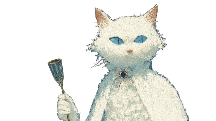 Majestic White Cat Vinyl Car Decal Sticker – Waterproof & UV-Resistant 