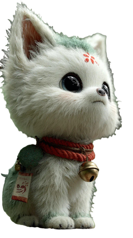 Mystical Dog Mascot Vinyl Car Decal Sticker – Waterproof & UV-Resistant 