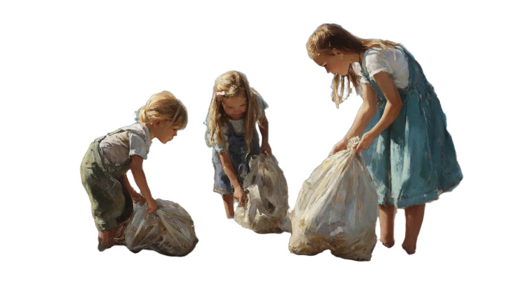 Beach Cleanup Kids Vinyl Car Decal Sticker – Waterproof & UV-Resistant 