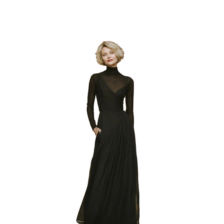 Elegant Evening Gown V5 Vinyl Car Decal Sticker – Waterproof & UV-Resistant 