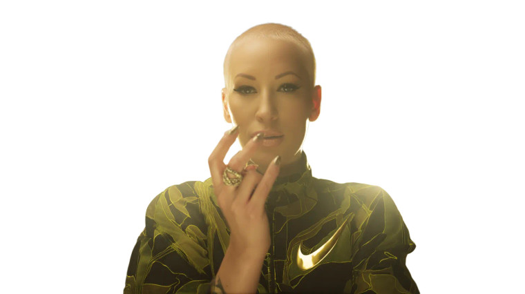 Blonde In Camouflage Vinyl Car Decal Sticker – Waterproof & UV-Resistant 