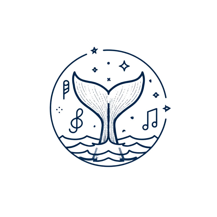 Whale Tail Logo Vinyl Car Decal Sticker – Waterproof & UV-Resistant 