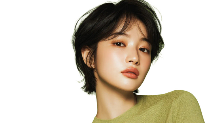 Korean Woman Portrait V54 Vinyl Car Decal Sticker – Waterproof & UV-Resistant 