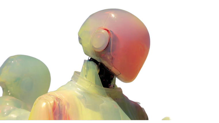 Humanoid Robot Views Vinyl Car Decal Sticker – Waterproof & UV-Resistant 