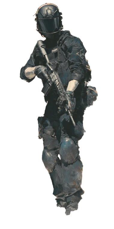 Tactical Soldier Vinyl Car Decal Sticker – Waterproof & UV-Resistant 