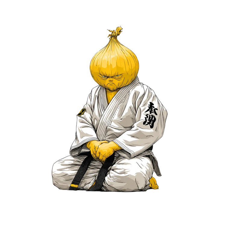 Onion In Gi Vinyl Car Decal Sticker – Waterproof & UV-Resistant 