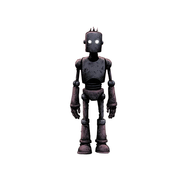 Rusty Humanoid Robot V2 Vinyl Car Decal Sticker – Waterproof & UV-Resistant 