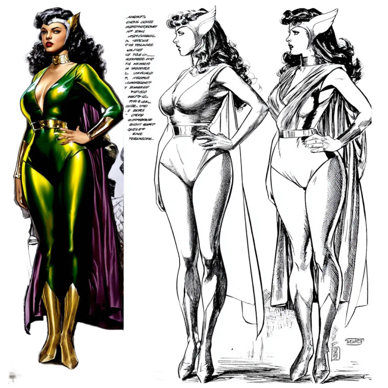 Female Superhero Design Vinyl Car Decal Sticker – Waterproof & UV-Resistant 