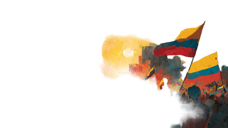 Colombian Unity Dawn Vinyl Car Decal Sticker – Waterproof & UV-Resistant 