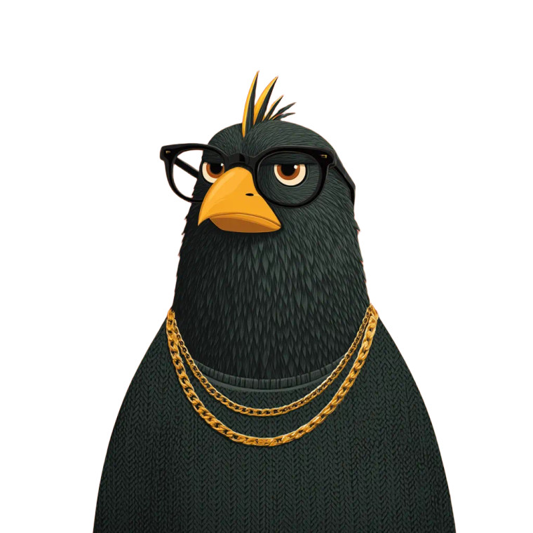 Cheeky Mynah Vinyl Car Decal Sticker – Waterproof & UV-Resistant 