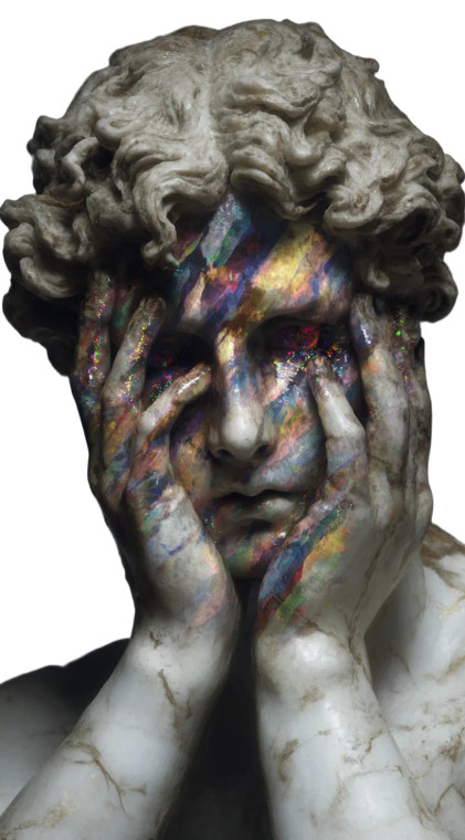 Surreal Mental Figures Vinyl Car Decal Sticker – Waterproof & UV-Resistant 