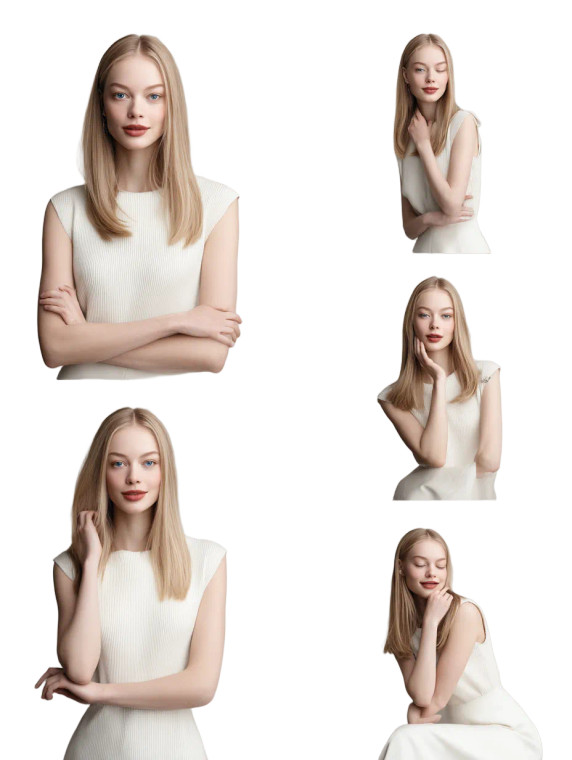 Blonde Beauty Model Vinyl Car Decal Sticker – Waterproof & UV-Resistant 