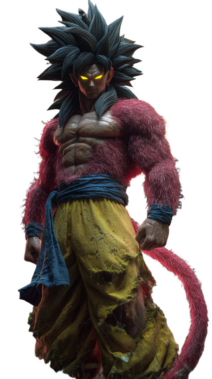 Primal Saiyan Warrior Vinyl Car Decal Sticker – Waterproof & UV-Resistant 