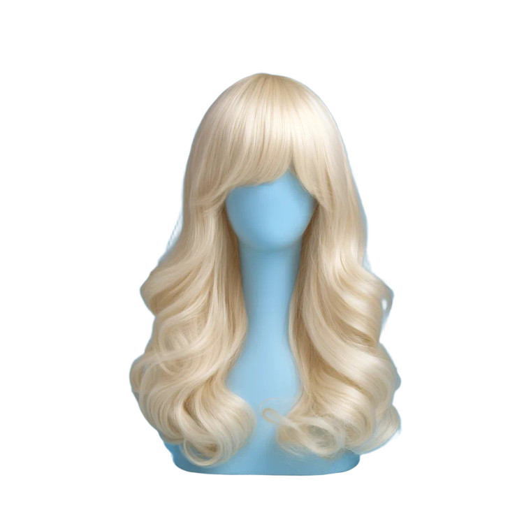 Blonde Wig Vinyl Car Decal Sticker – Waterproof & UV-Resistant 
