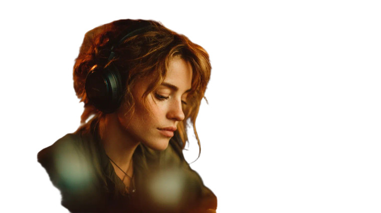 Parisian Cafe Listener Vinyl Car Decal Sticker – Waterproof & UV-Resistant 