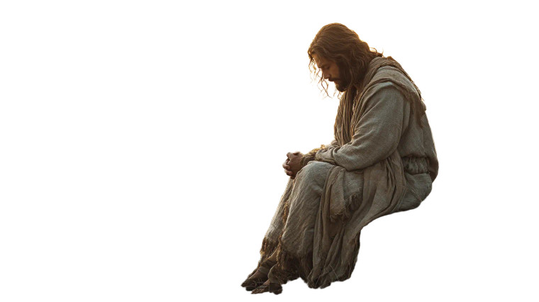 Jesus In Prayer V3 Vinyl Car Decal Sticker – Waterproof & UV-Resistant 