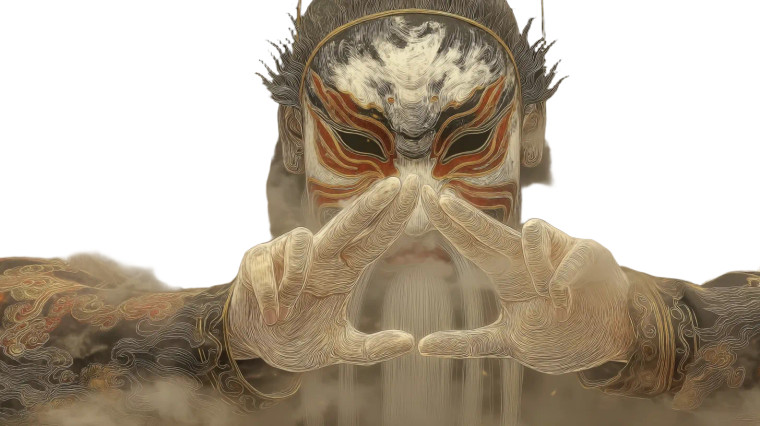 Nuo Opera Performer Vinyl Car Decal Sticker – Waterproof & UV-Resistant 