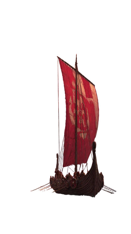 Viking Longship Sunset V2 Vinyl Car Decal Sticker – Waterproof & UV-Resistant 