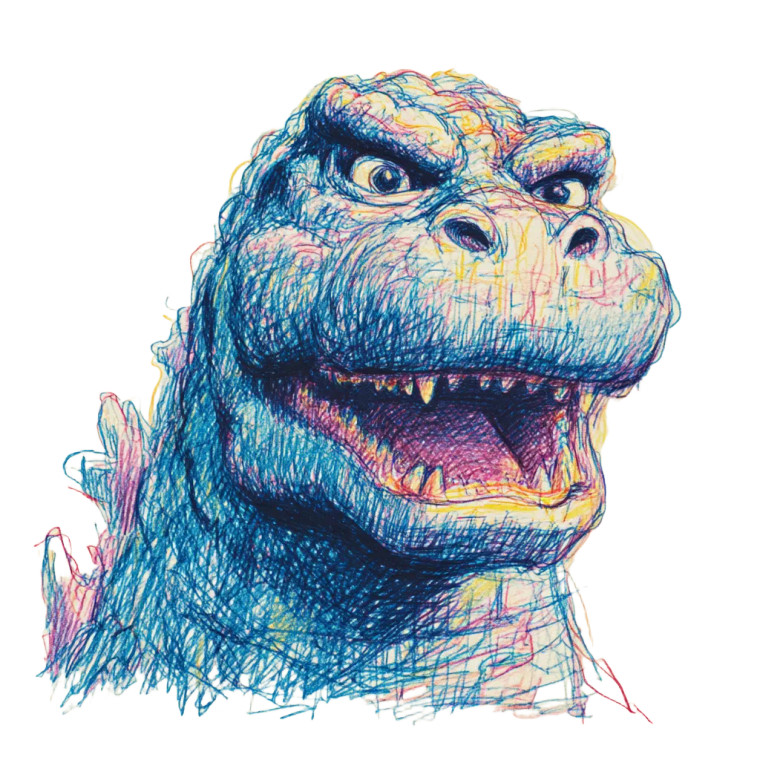 Godzilla Art V2 Vinyl Car Decal Sticker – Waterproof & UV-Resistant 