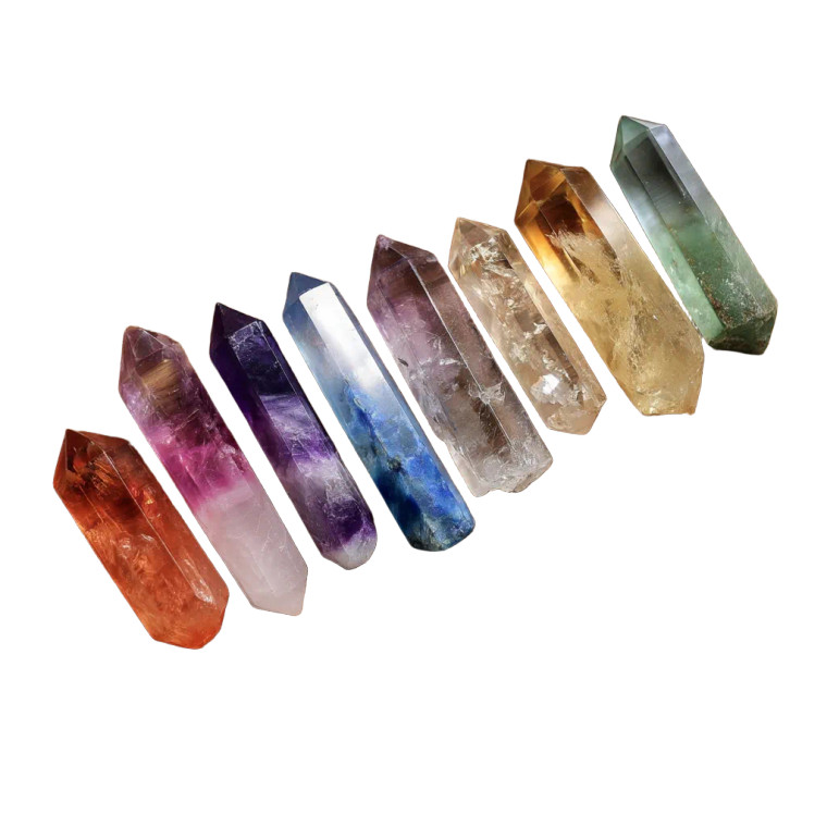 Reiki Crystals Vinyl Car Decal Sticker – Waterproof & UV-Resistant 