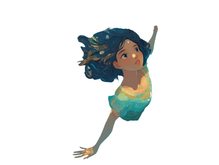 Magical Mermaid Illustration Vinyl Car Decal Sticker – Waterproof & UV-Resistant 