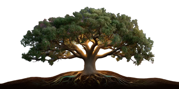 Ancient Glowing Tree V3 Vinyl Car Decal Sticker – Waterproof & UV-Resistant 