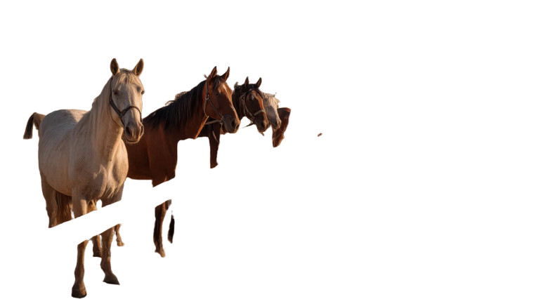 Desert Horses Vinyl Car Decal Sticker – Waterproof & UV-Resistant 