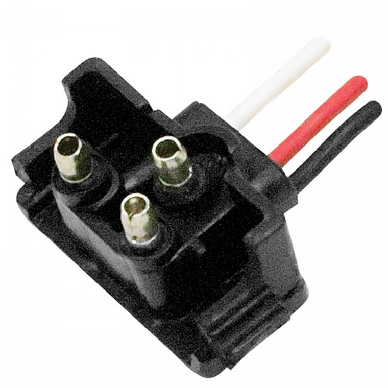 Heavy Duty Diamond Group 3 Wire Plug | Fits Trailer Light Part Number 52447 | For 4 Inch Round LED Light