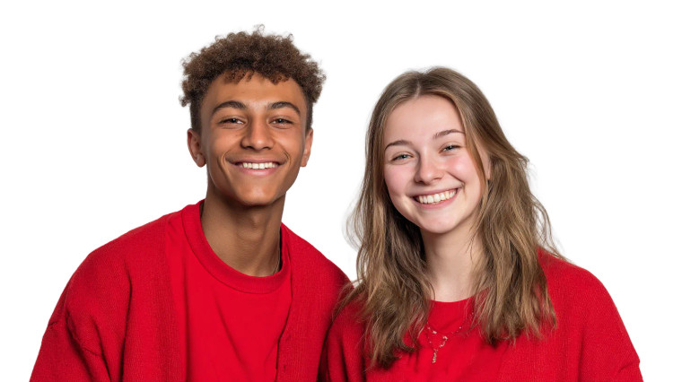 Smiling Students Vinyl Car Decal Sticker – Waterproof & UV-Resistant 